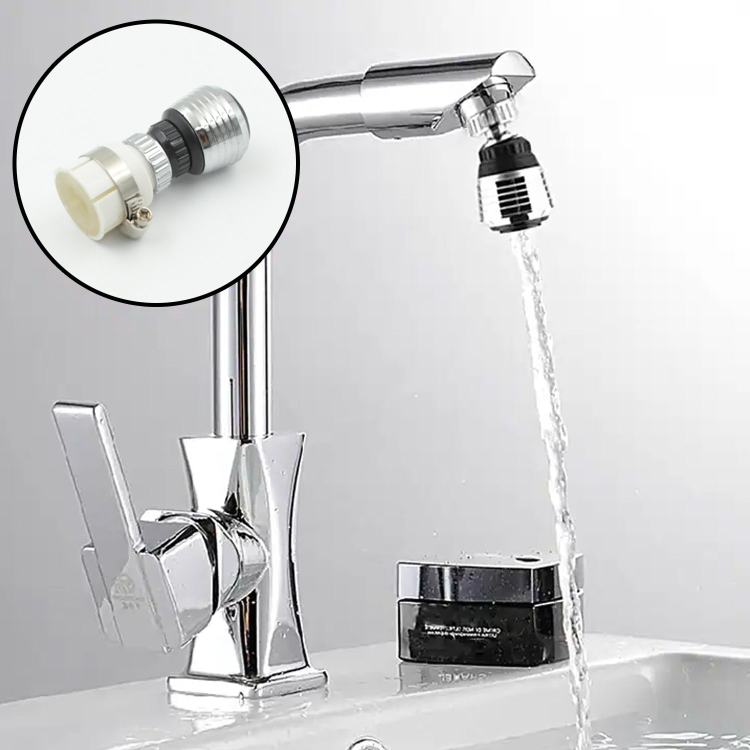 0553 360 Degree Rotatable Faucet Tap Aerator, Water Saving Shower Attachment, Faucet Booster Kitchen Bathroom Filter, Stainless Steel Tap Water Splash Proof Head Nozzle Sprayer,for Kitchen Bathroom Faucet 0553 360 Degree Rotatable Faucet Tap Aerator, Water Saving Shower Attachment, Faucet Booster Kitchen Bathroom Filter, Stainless Steel Tap Water Splash Proof Head Nozzle Sprayer,for Kitchen Bathroom Faucet